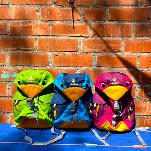 LOT of 3 Deuter Kikki 8 liter KID Backpacks